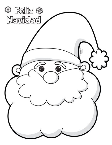 Santa-Claus-para-colorear-e-imprimir - Orientación Andújar - Recursos